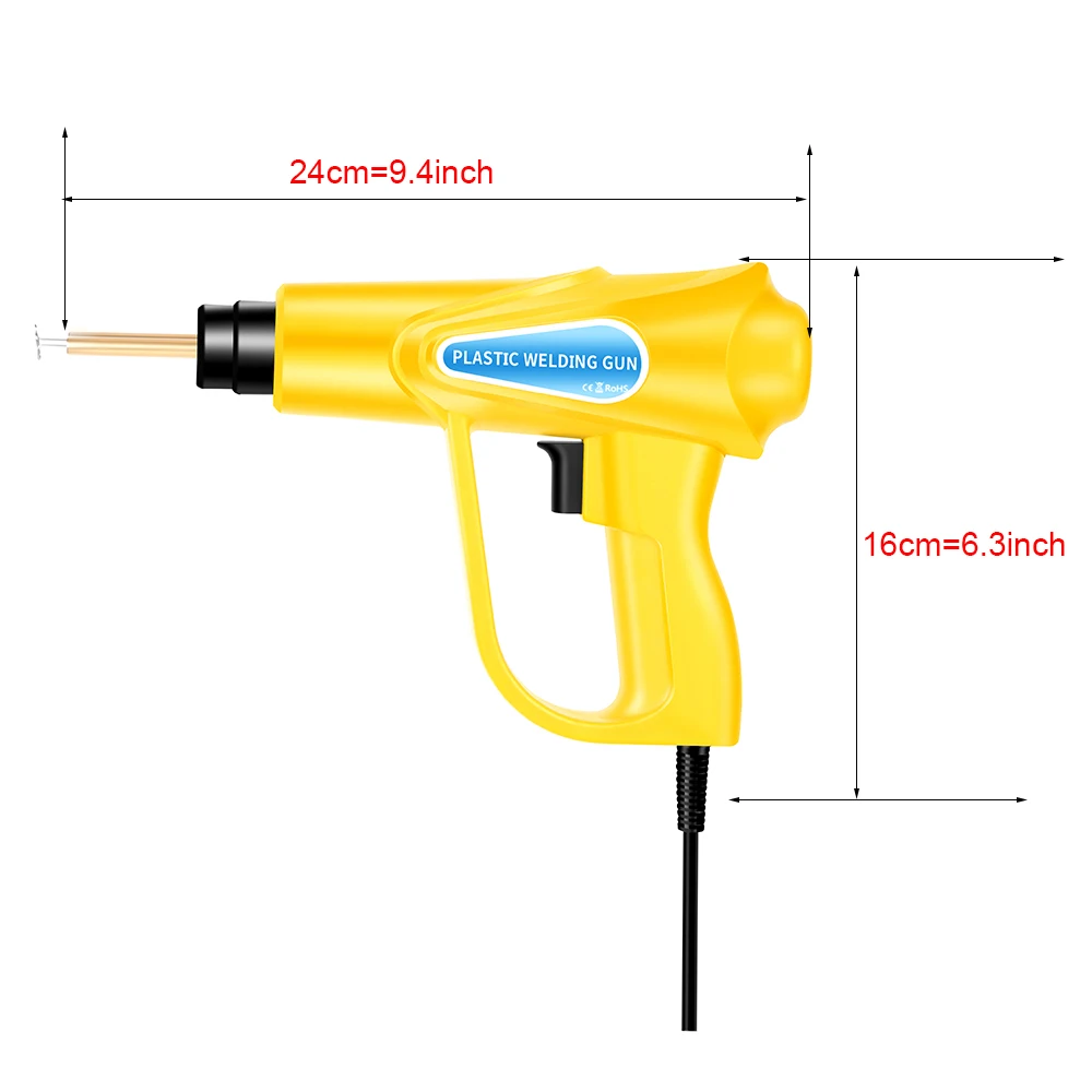 70W Hot Staplers Plastics Welding Machine Car tool PVC Welder Gun Soldering Iron For Plastic Auto Bumper Repair Kit for Workshop