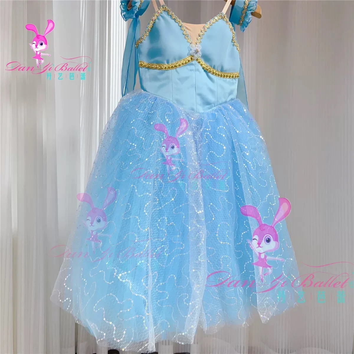 Simple children, adult women, ballet, sleeping beauty, blue gauze dress, professional customized performance clothes, competitio