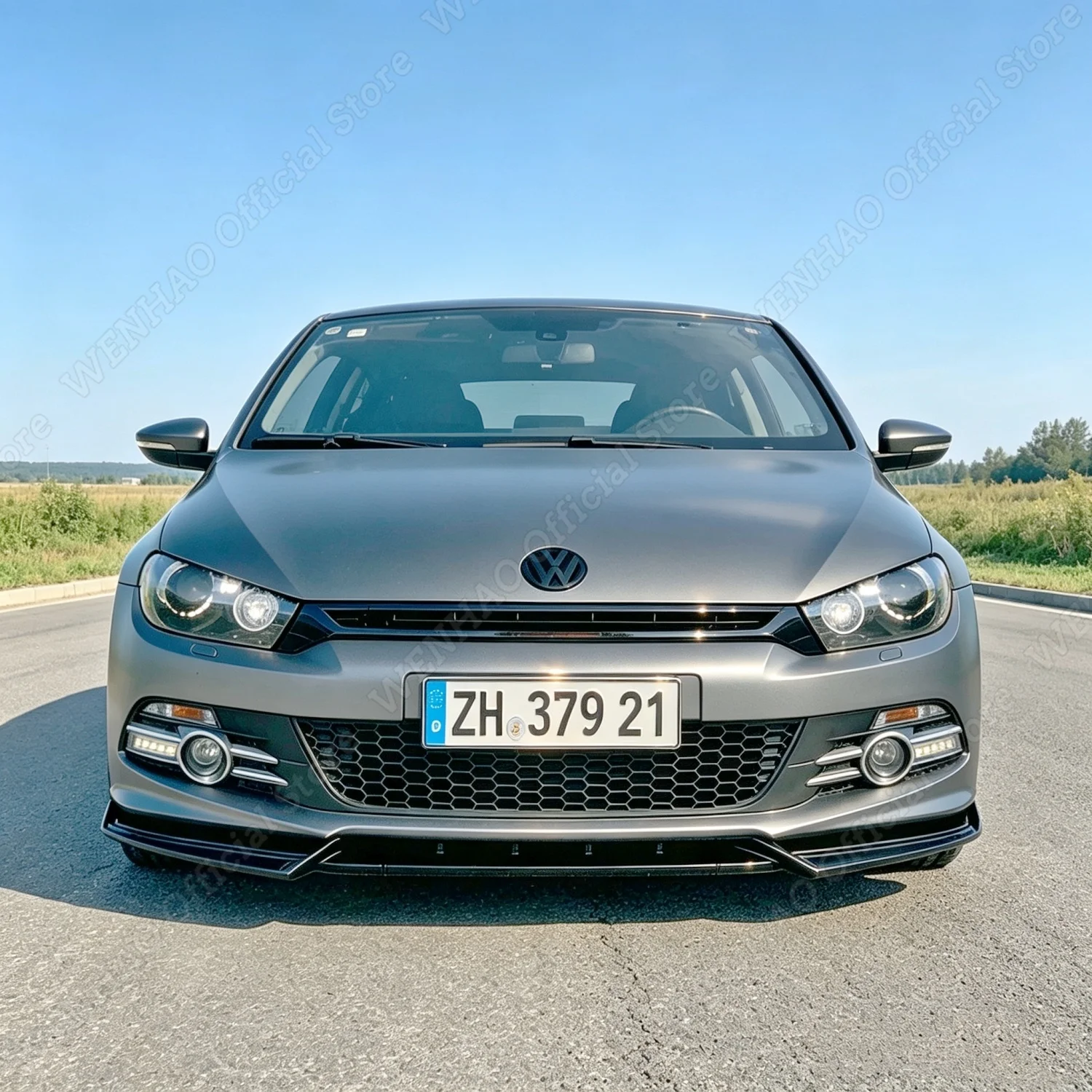 3Pcs Car Front Bumper Lip Splitter For Volkswagen Scirocco MK3 R-line GTS 1.4 2.0 2011-2018 Tuning Bumper Guard Trims Bodykits view 2