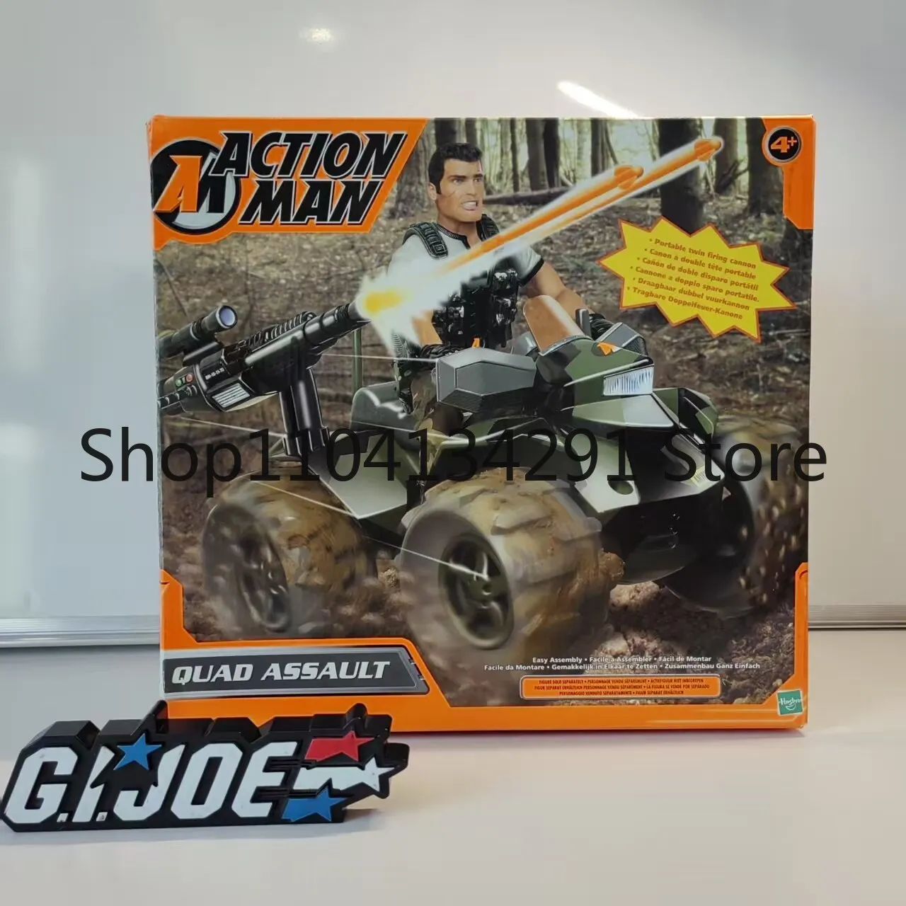 

Оригинальный Hasbro G.I. Джо, 12-дюймовая шарнирная фигурка G.I. Фигурка Джо из спецназа: модель четырехколесного атакующего транспортного средства