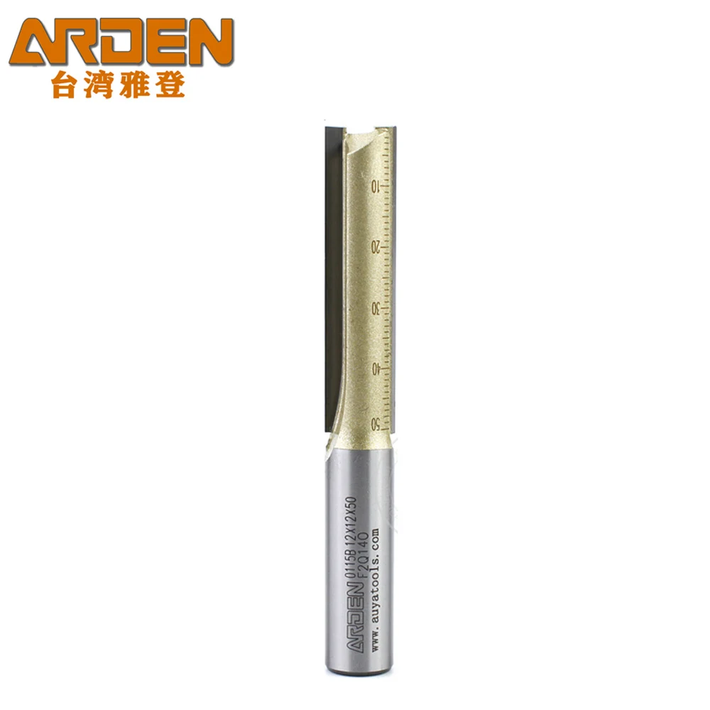 Arden 2 Flute Metric Shank 6mm 12mm Straight Router Bit Carbide Extended Straight End Mill Engraving Cutting Tool Milling Cutter