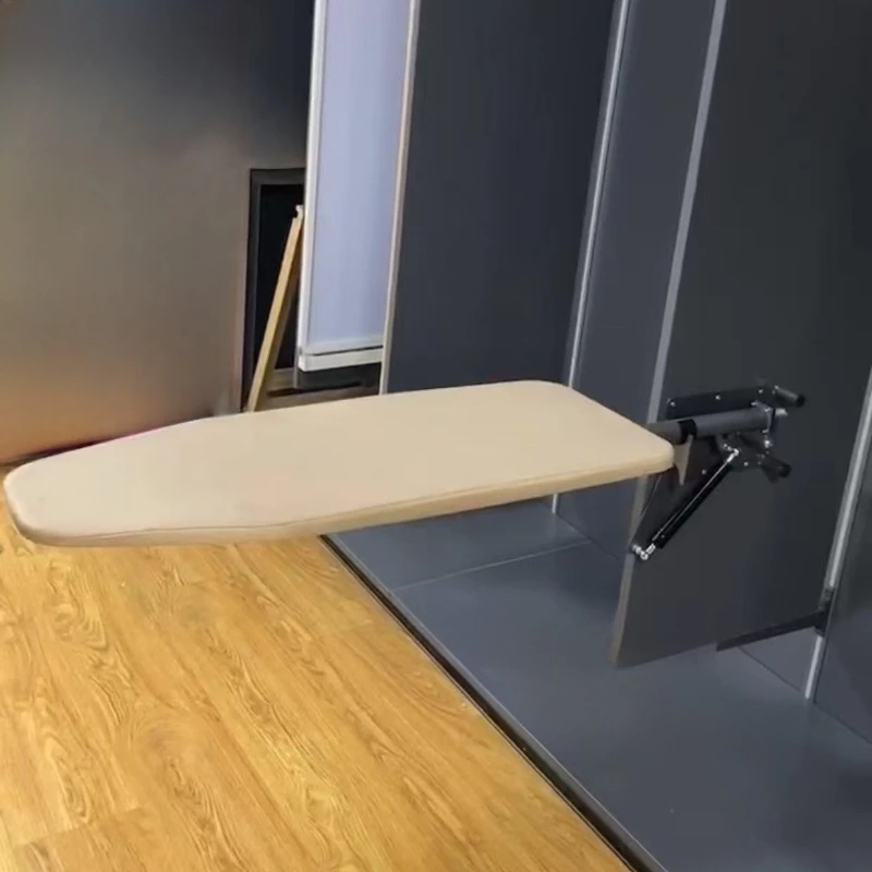 Recessed side ironing board household cabinet rotary folding ironing board cloakroom vertical ironing rack