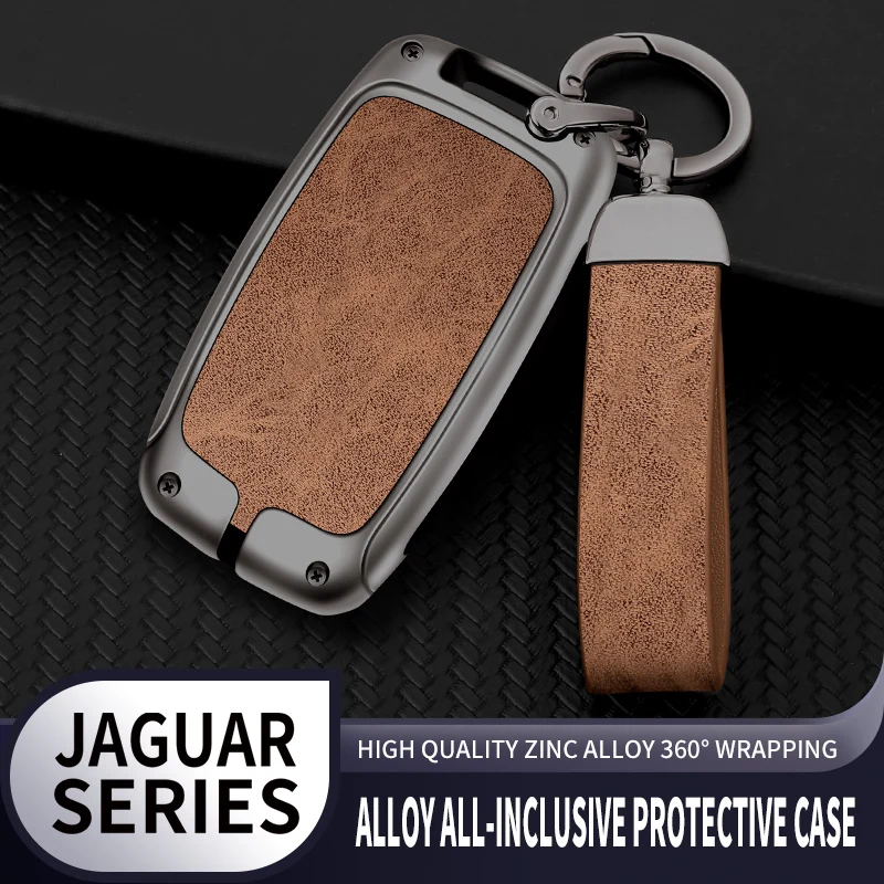 Autoschlüsselhülle für Land Rover Range Rover Sport Evoque Freelander Jaguar XJ XE XJL XF Schutzhülle mit Schlüsselanhänger. – Detail 11