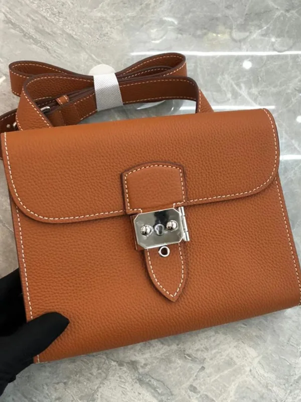 

New 2025 SD Menger Bag Faionable Casual Lo Bule Top Layer Litchi ain Leather Single oulder Handbag for Youth