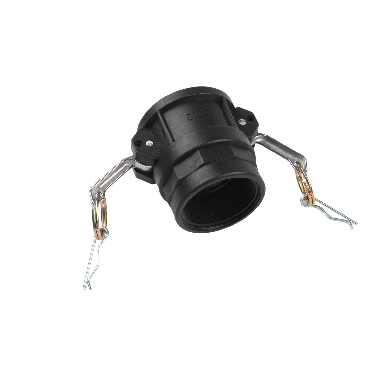 2Sets Polypropylene Cam Lock Fittings Hose Fitting Kit for Type D & F for Durable Connections in Transfer Operations