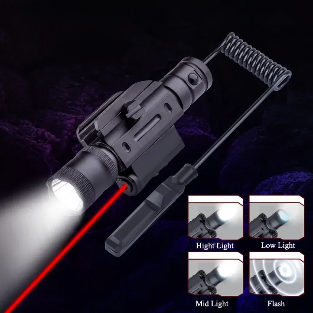 Professionele 800 Lumen Tactische Zaklamp Nachtzicht IR Jacht Varken Invullicht met Schakelaar Fit 20mm Rail voor Outdoor jacht