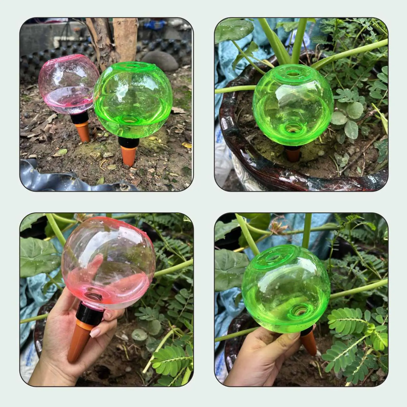 1/4pcs Plant Watering Device Automatic Drip Irrigation System 500ml Plants Water Dispenser for Indoor Plants Balcony Garden
