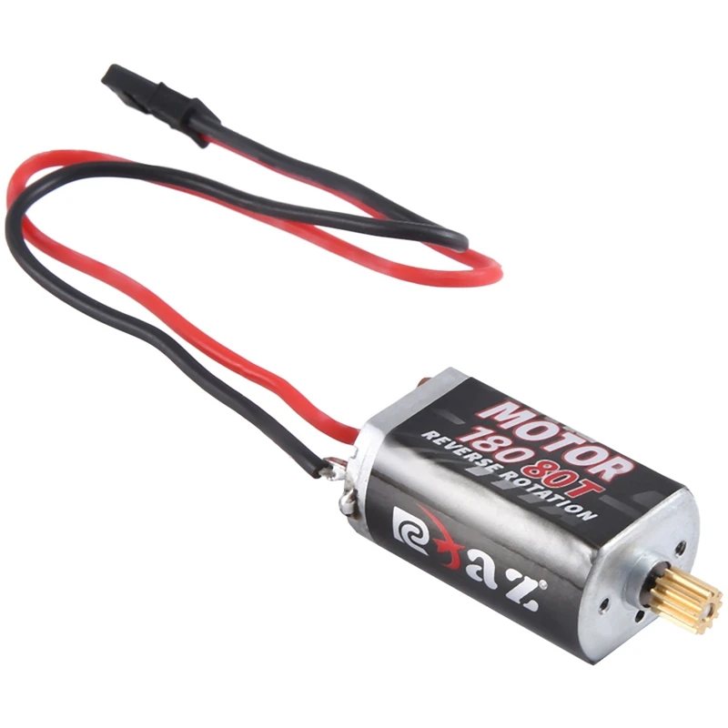 180 Brushed Motor With Stainless Steel Pinion For 1/18 RC Crawler TRX4M Upgrade,80T Replacement Accessories