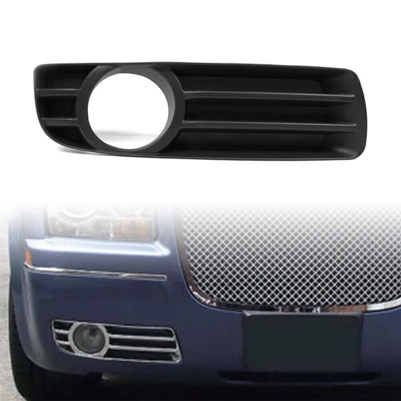 2 PCS Car LH+RH Fog Lamp Bezel Grille Light Frame Under Front Bumper Fog Light Cover ABS 104805930AA 04805931AA For CHRYSLER 300