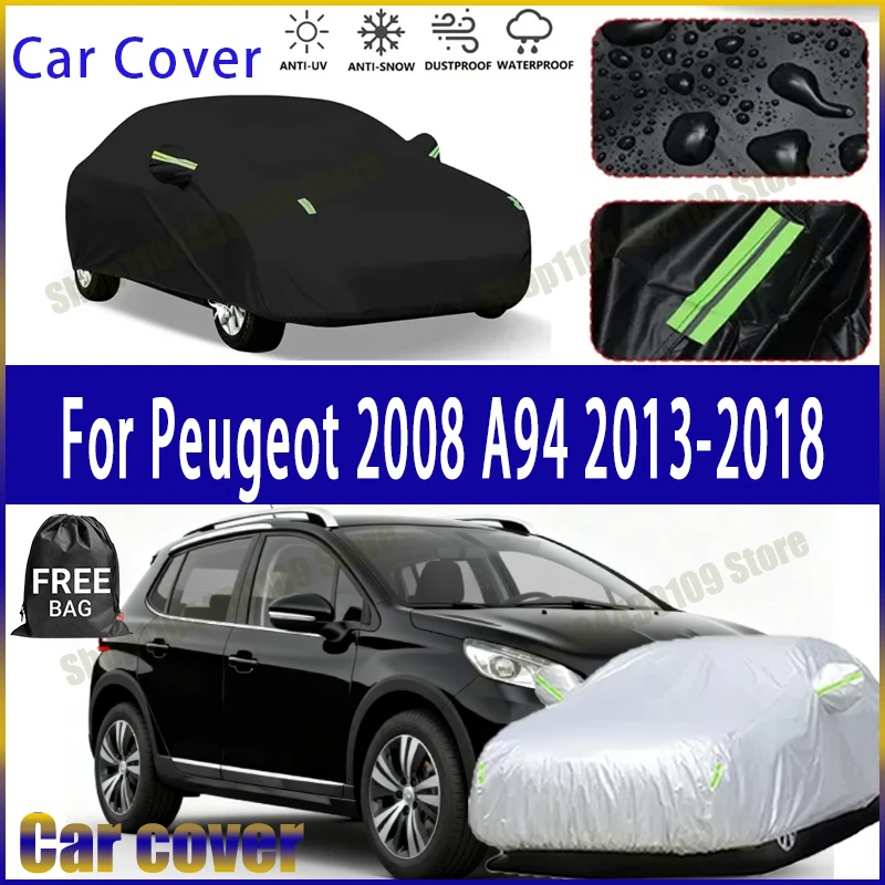 

Чехол для автомобиля Peugeot 2008 A94 2013-2018, всесезонный, водонепроницаемый, снегозащитный, солнцезащитный, для зимы и лета