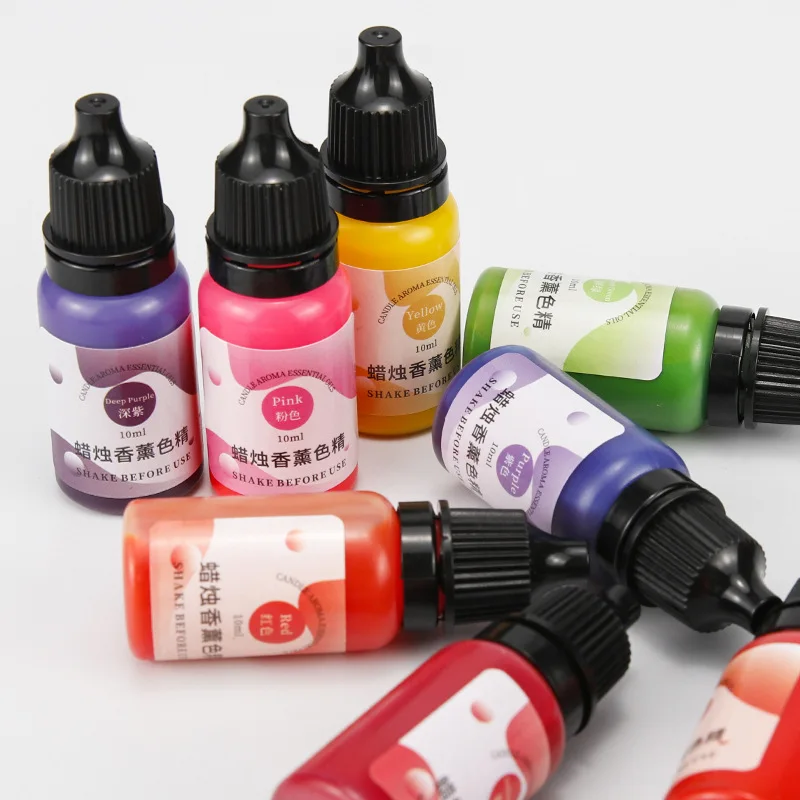 10ml Scented Candle Dye High Concentration Easy To Blend Disperse Fragrance Wax Tinting DIY Craft Supplies