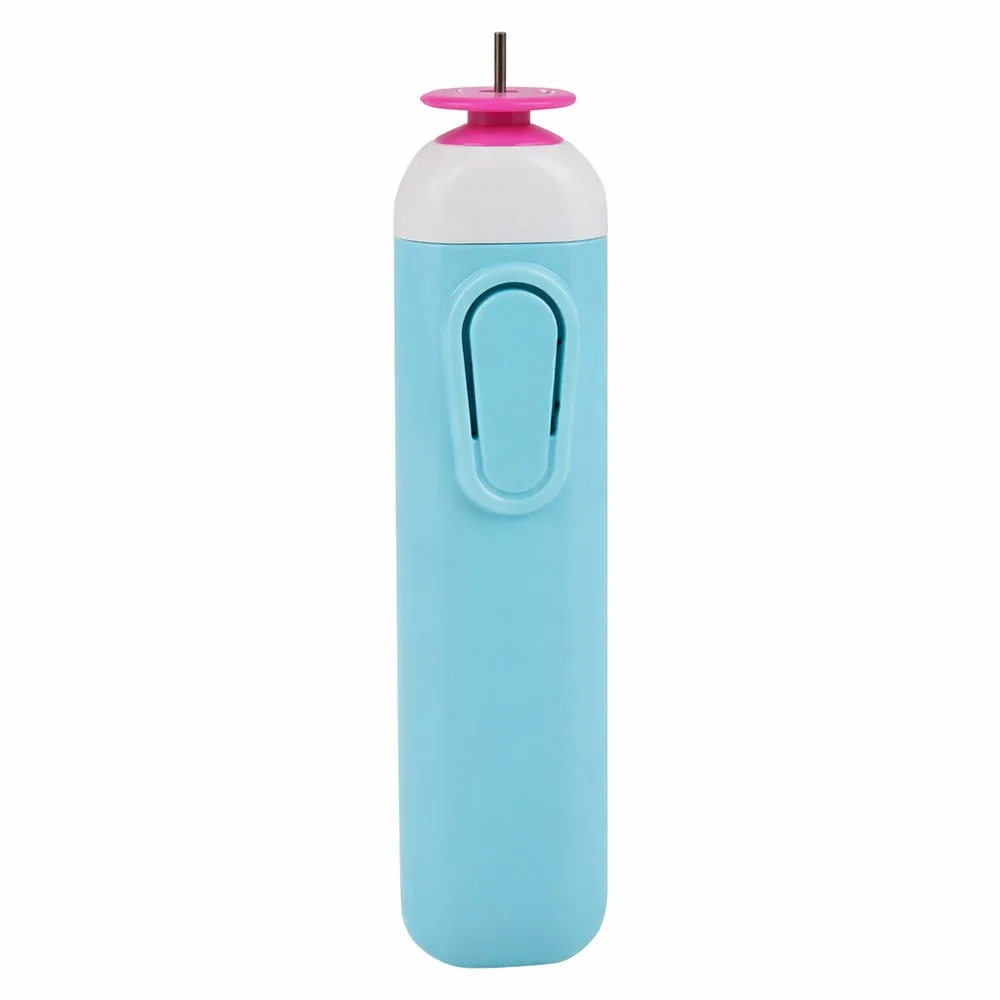 Herramienta Eléctrica Automatizada Ligera para Quilling, Lápiz Eléctrico de Plástico para Quilling, Herramienta Ranuradora Eléctrica Rosa y Azul para Manualidades de Papel, Arte de Quilling