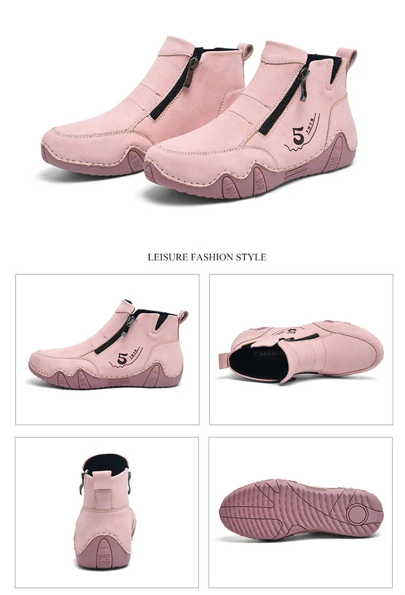 Neue Frühjahr Frauen Stiefeletten Outdoor Casual Wanderschuhe Mode Bequemen frauen Schuhe High Top Herbst frauen Turnschuhe – Detail 21