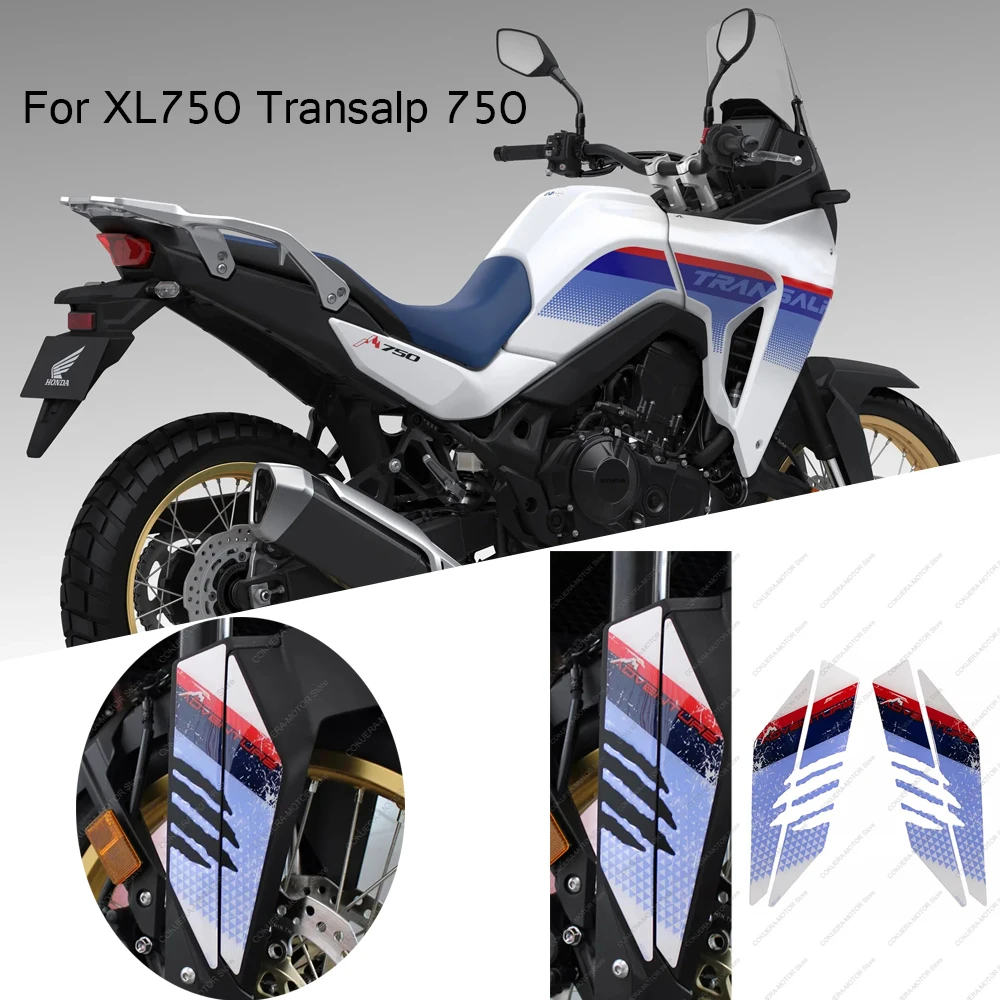 

For XL750 Transalp 750 Motorcycle 3D Epoxy Resin Protective Sticker Bearings Design Fender Protection Sticker