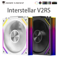 Ventilador ARGB 120mm Iluminación lateral dual 5V3pin RGB PWM Daisy Chain Ventilador refrigerado por agua - Jungle Leopard Interstellar V2RS 1 pieza