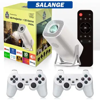 Salange Mini Proiettore S40 Max Emulatore di Gioco Free Style Home Theater Video 1080P Supportato 720P Proiettore Esterno Android 11.0 OS