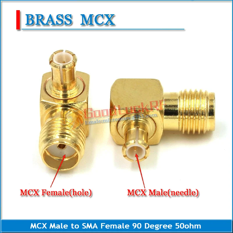 MMCX Male to SMA Male Plug SMA Female to MMCX Female GOLD Plated 50ohm Straight MMCX Male to SMA Female RF Connector Adapters