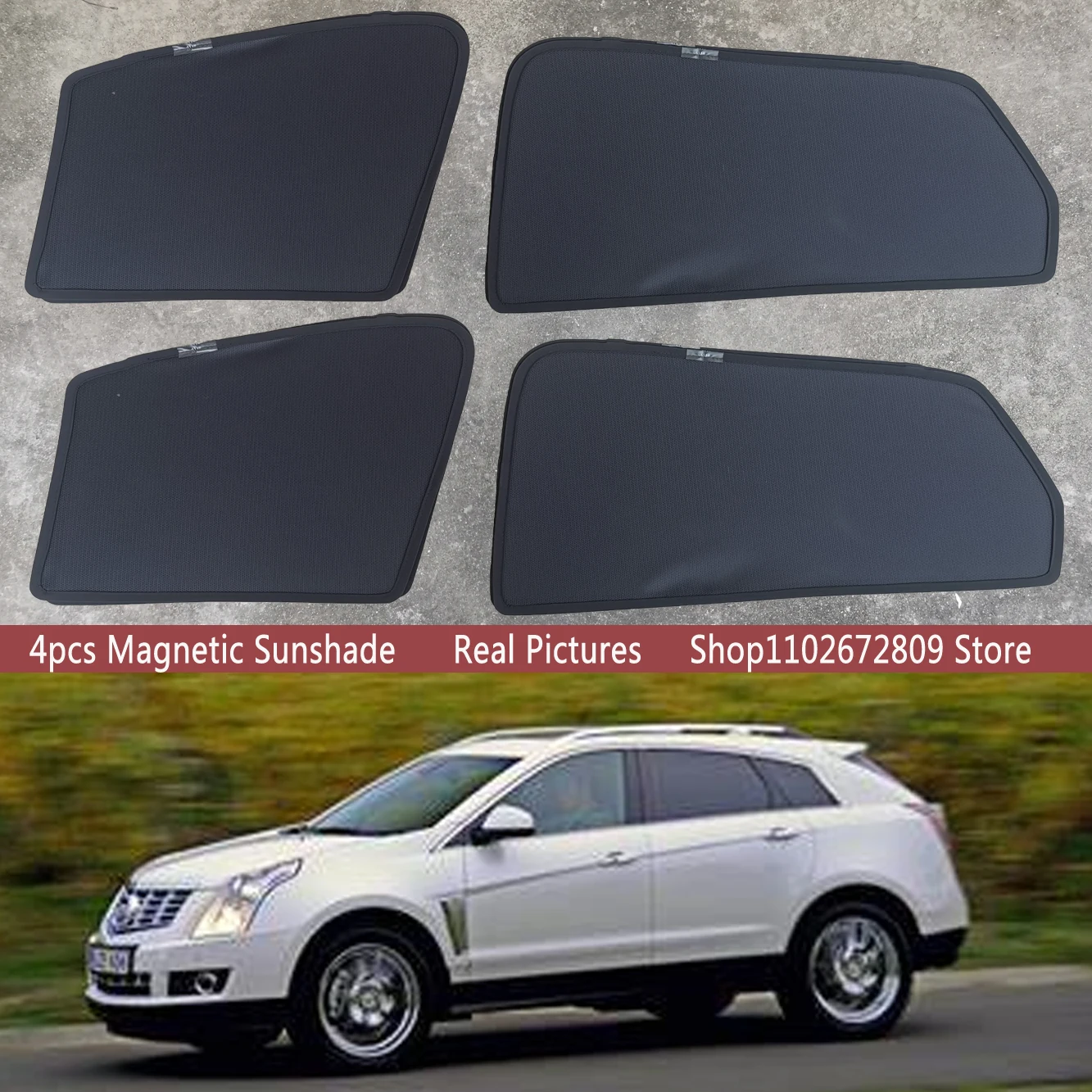 

Magnetic Car Sunshade Shield Front Windshield Frame Curtain Sun Shade For Cadillac SRX 2010 - 2017 2016 2015 2014 Accessories