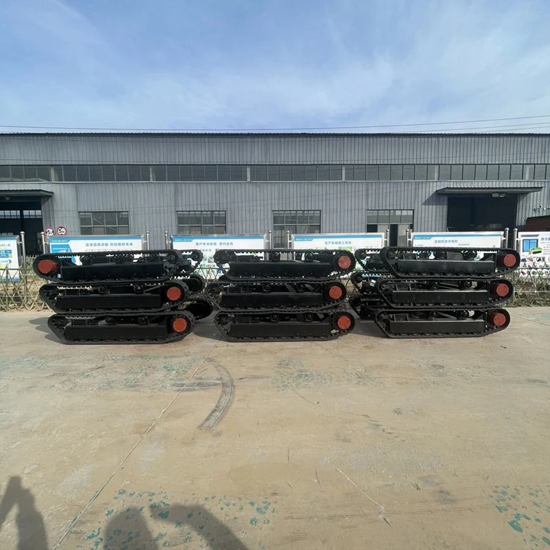 Customizable JS Brand Unpowered Track Chassis Parts Excavator Truck High Wear Resistant Low Center Gravity Adjustable Tension 2