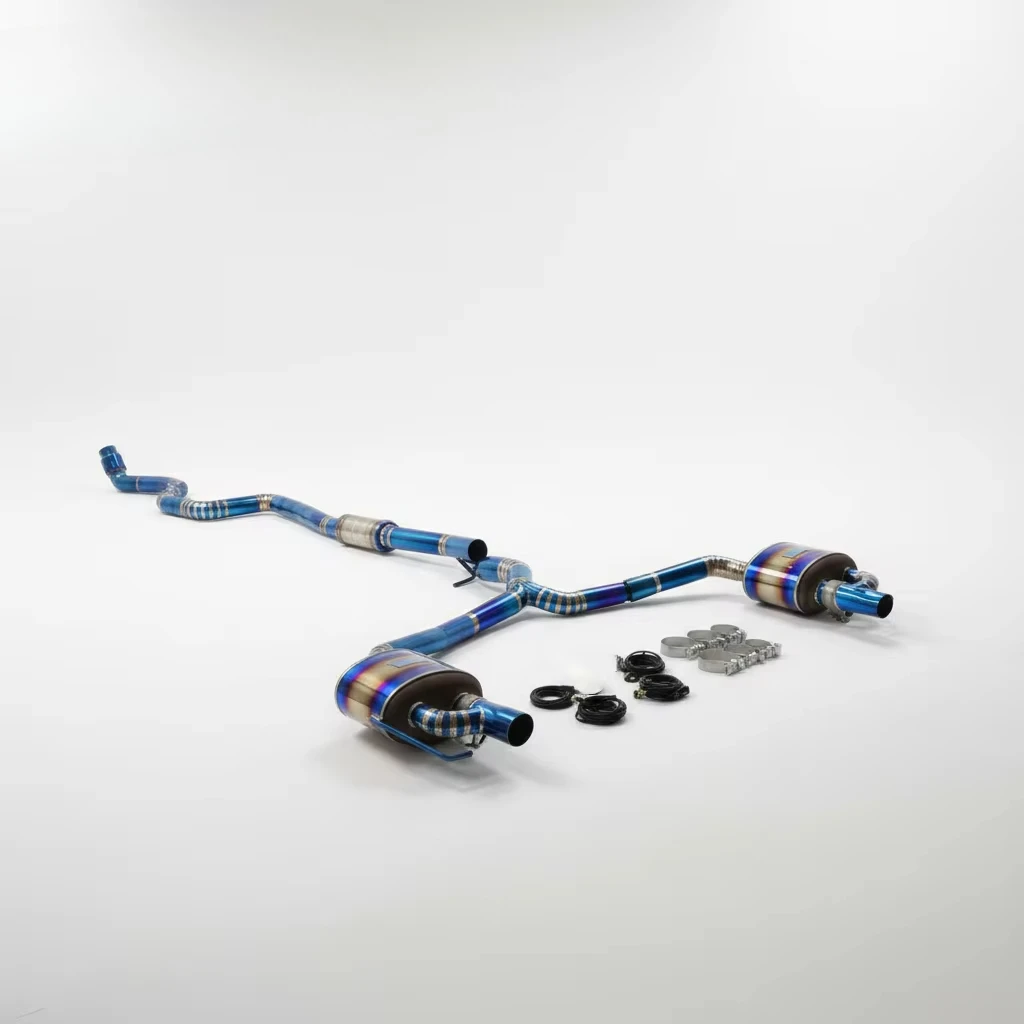 High Performance  For Benz W205 C200 C260 C300 Full Titanium Exhaust System Complete Upgrade Kit Includes Midpipe and Axleback