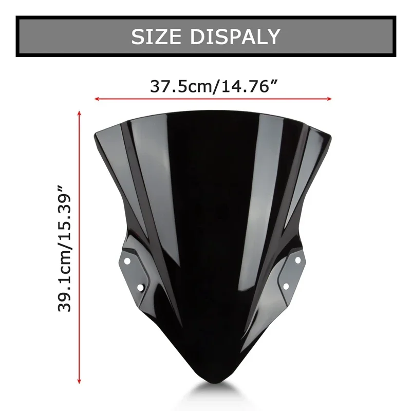 Motorclycle Accessories Windshield Windscreen Fairing Screen Double Bubble Motos For Kawasaki Ninja 250 400 EX400 2018-2022