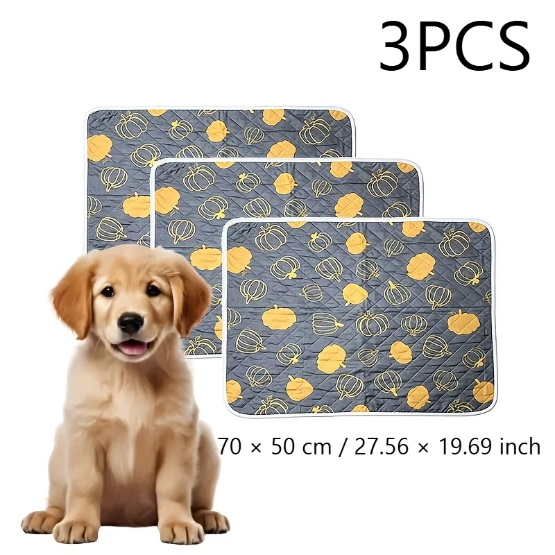 3 Stück wiederverwendbare Hunde-Pipiunterlagen, maschinenwaschbar, leicht zu reinigen, geeignet für kleine bis mittelgroße Hunde, Katzen und andere Haustiere. Haustierbedarf. – Detail 14