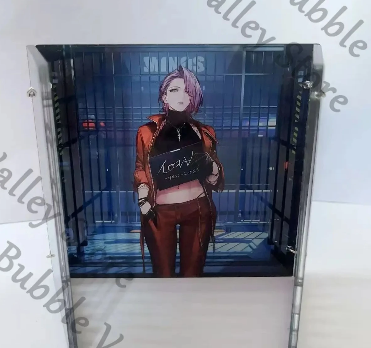 

Anime Shalom Oelena ZOYA 000 Langley Path To Nowhere Cosplay Prison Photo Acrylic Standing Sign Cartoon Figure Stand Adorn Gift