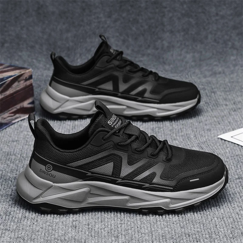 Men's casual sneakers four seasons breathable light anti-slip outdoor racing running shoes fashion versatile speed sports shoes