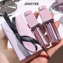 Joocyee Essence Lipstick Edition Silver Bow Enzyme Color Water Mirror Matte Moisturizing Nude Female Velvet finish Cosmetics