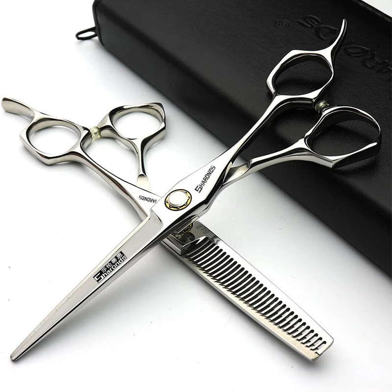 6 inch hair clippers, professional and self cutting bangs, hairdressing tool, no trace tooth clippers, hairdresser package