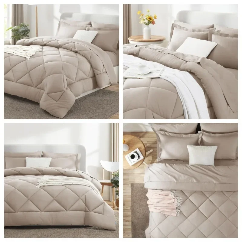 2025 Solid Winter Quilt Skin-Friendly Cozy Hypoallergenic Polyester Comforter Classic Design Lightweight Bedding Blanket 여름 이불