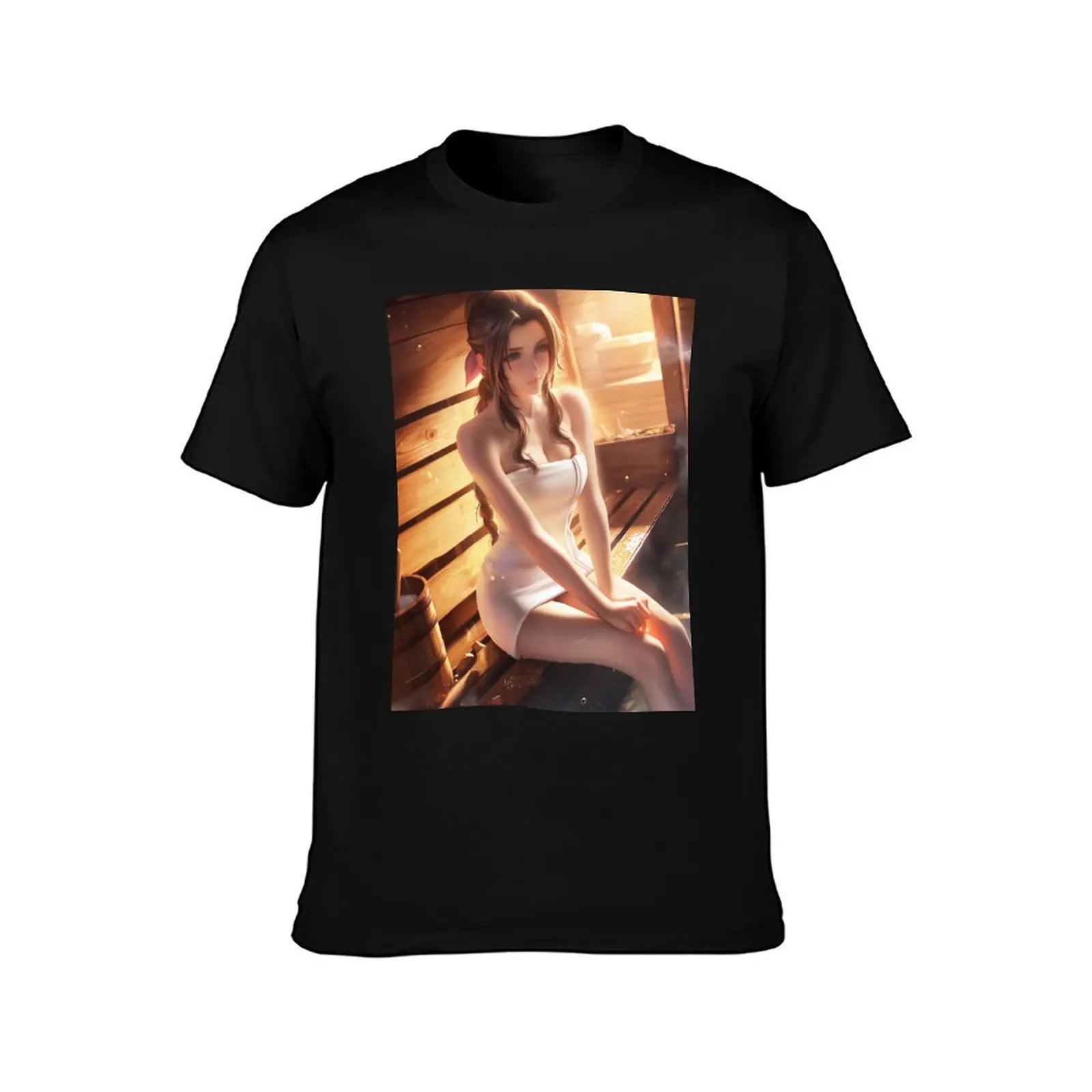 Hot Spring Aerith T-Shirt Work Short Sleeve Cotton Top T-Shirt