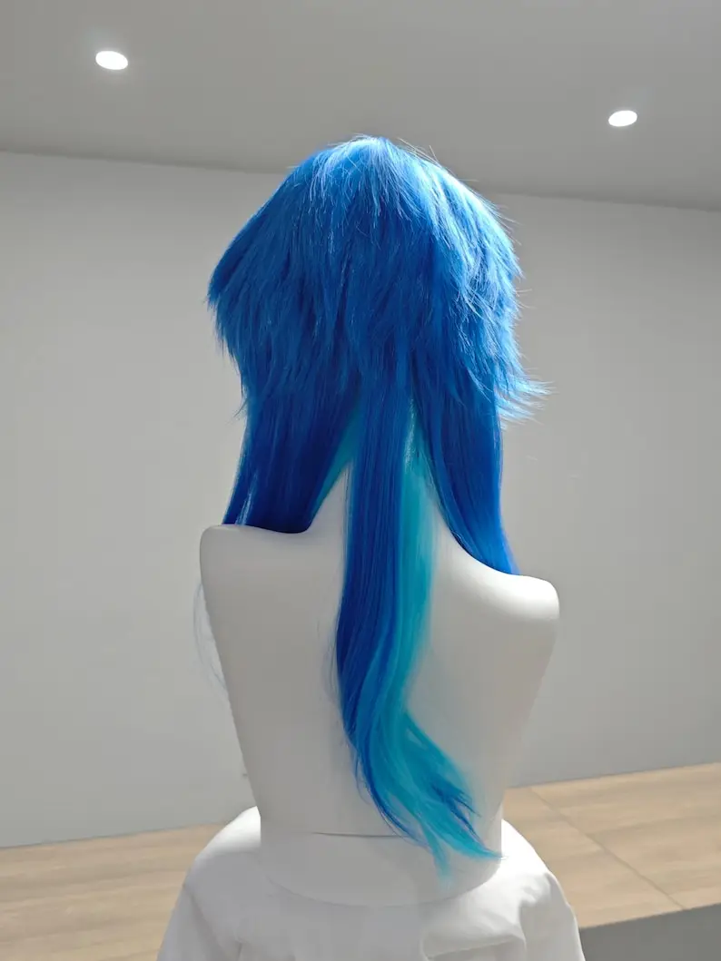 Aoba Hazen – perruque de jeu de rôle en Fiber synthétique, perruque de personnage d'anime, idéale pour les événements de cosplay