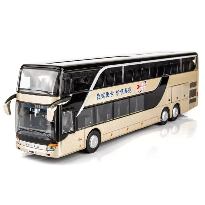 1:32 Alloy Bus Toy Double Decker Bus Model Simulation Children's