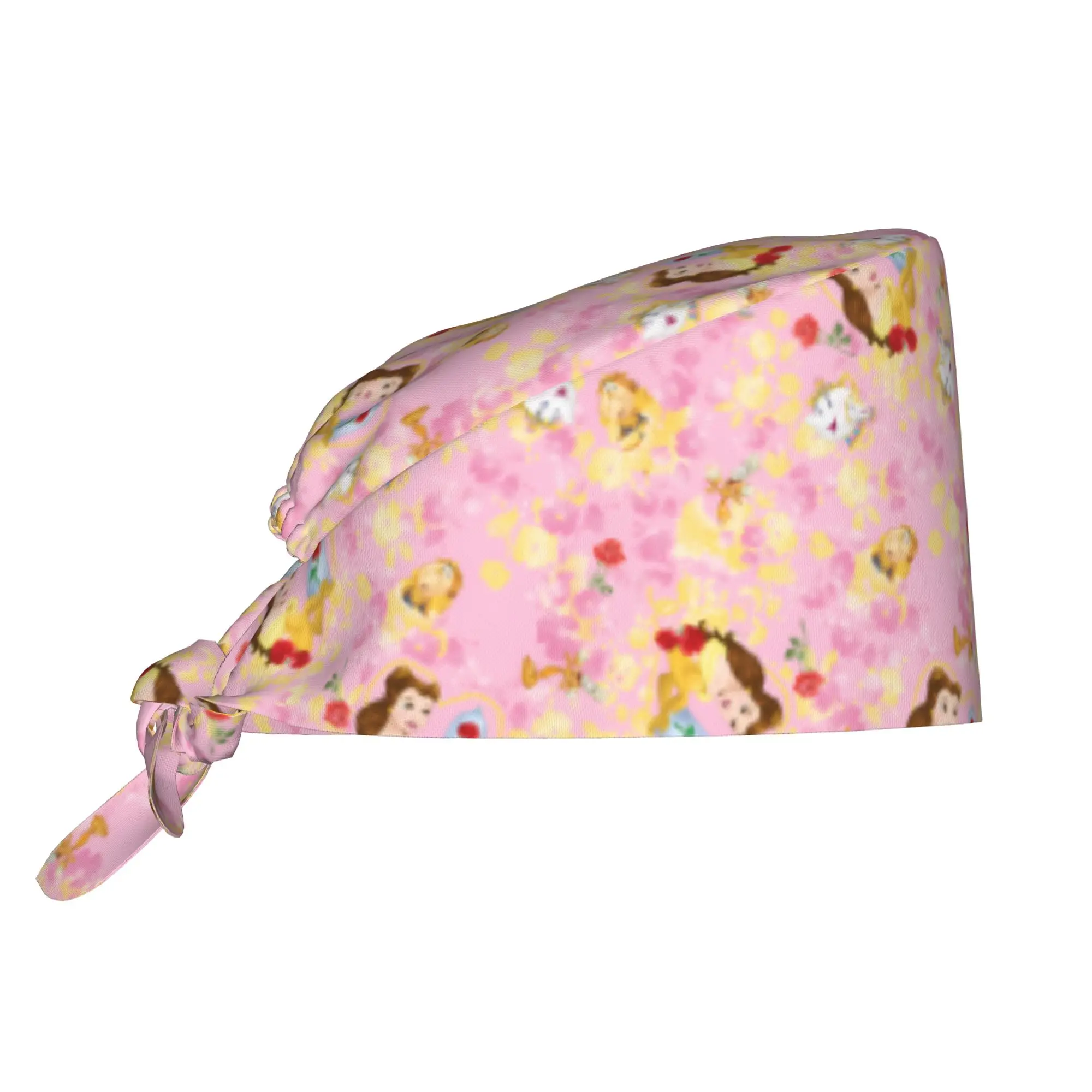 Custom Beautyes Anime Beastes Breathable Nursing Work Cap Surgical Scrub Caps Nursing Hair Hats Monsters Manga Work Scrubs Hat