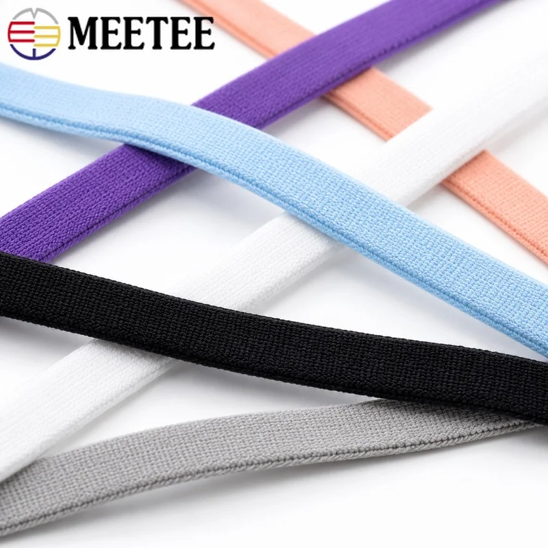 10-20M 3-5mm Nylon Round Elastic Cord Soft Stretch Rubber Band for Hair Ties Shoes Bra Straps Garment Sewing Craft Accessories