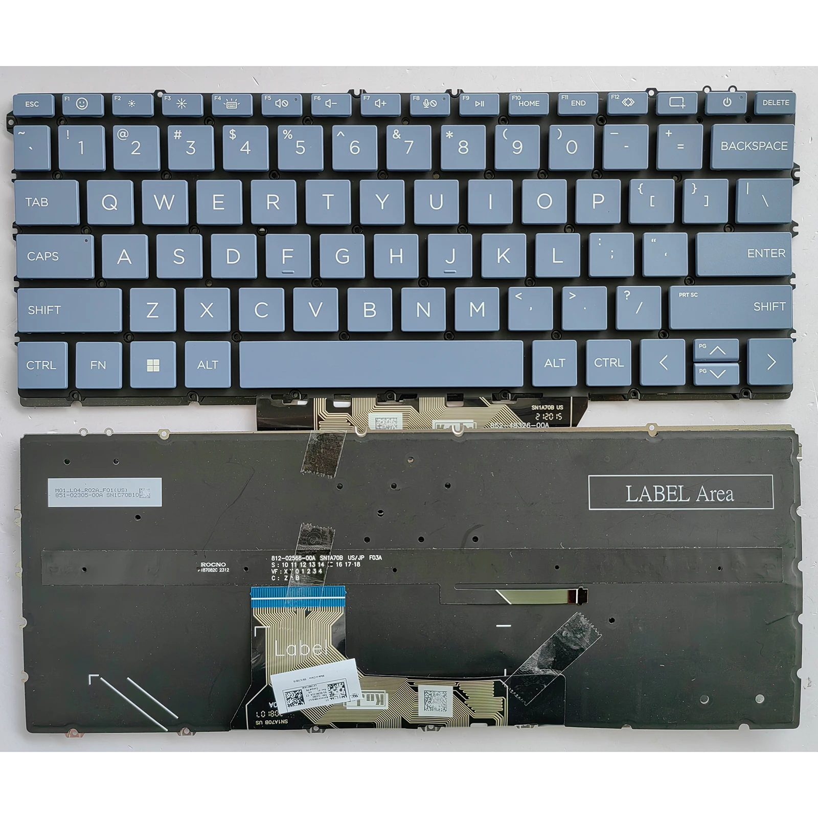 Laptop Keyboard for HP X360 13-AC 13-AG 13-AD 13-AH 13-AE 13-BF 13-AF US Backlit Blue