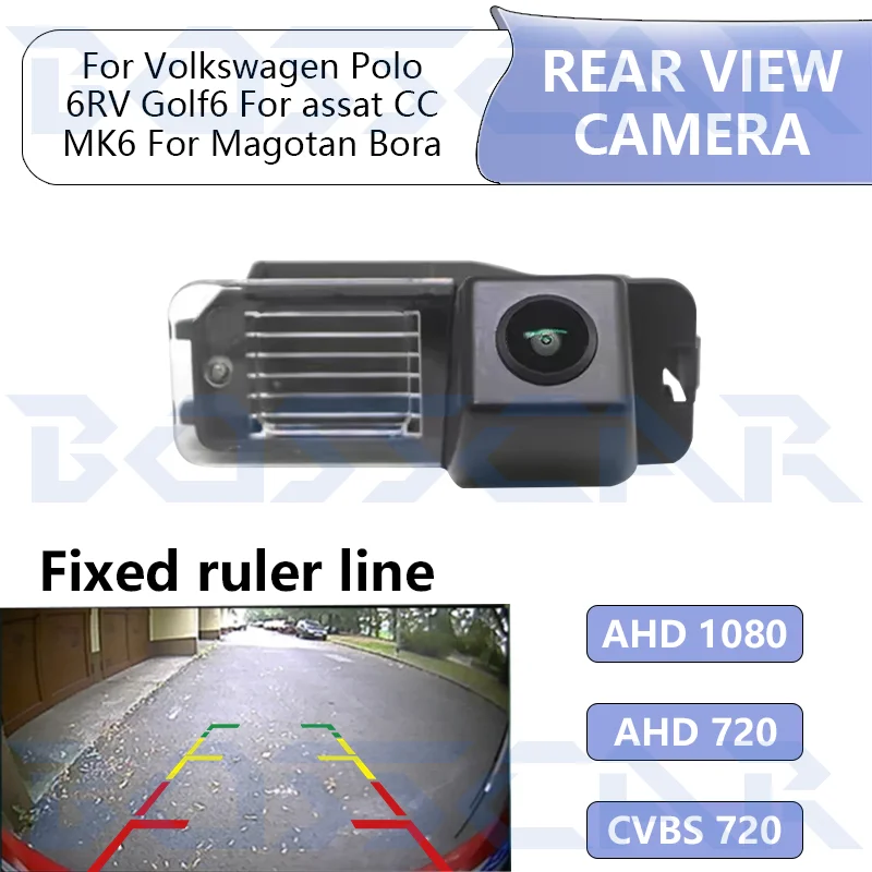 

170 ° Широкоугольная водонепроницаемая автомобильная камера заднего вида для Volkswagen Polo 6R V Golf 6 Passat CC MK6 Magotan Bora