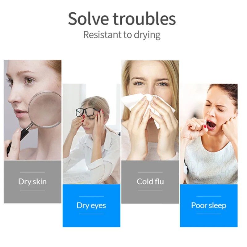 مرطب مطبوع خشبي مقلد 200 مل مرطب محمول ملون منخفض الضوضاء مرطب صغير لغرفة النوم والمكتب لون داكن