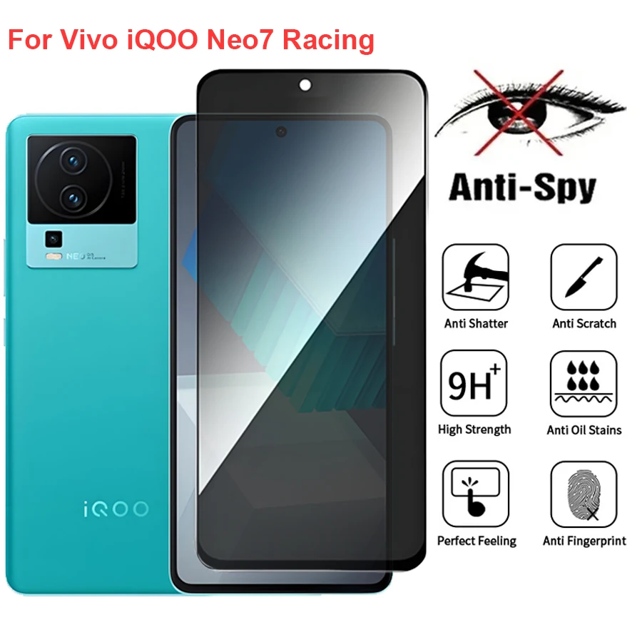 

Для Vivo iQOO Neo7 Racing антишпион конфиденциальность закаленное стекло защитная пленка для экрана совместима с iQOONeo7 полное покрытие экрана телефона пленка