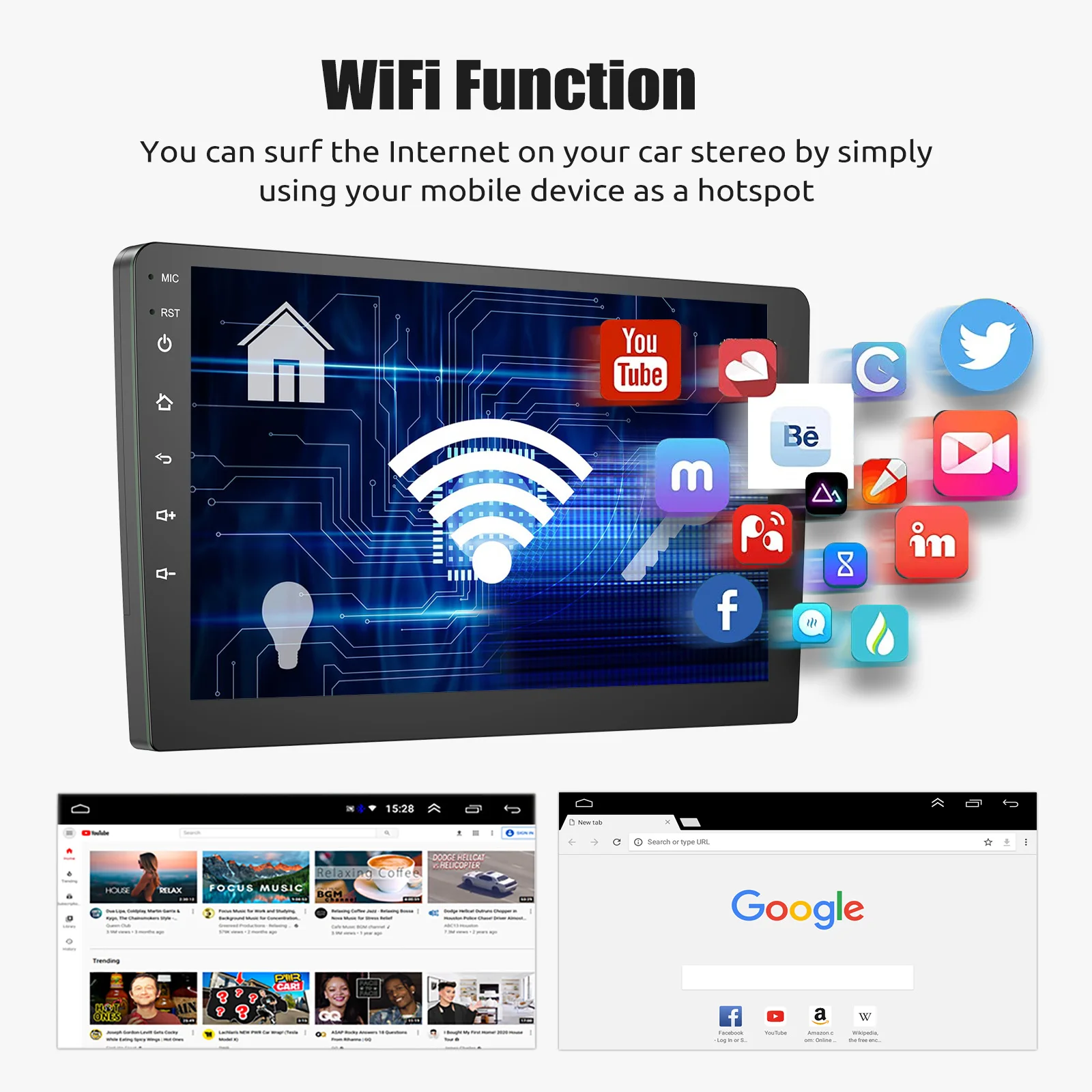 ESSGOO 7 9 10 Zoll Universal Autoradio 2GB Android Auto Carplay Auto-Stereo-Multimedia-Player GPS Autoradio Intelligente Fahrzeugsysteme – Detail 17