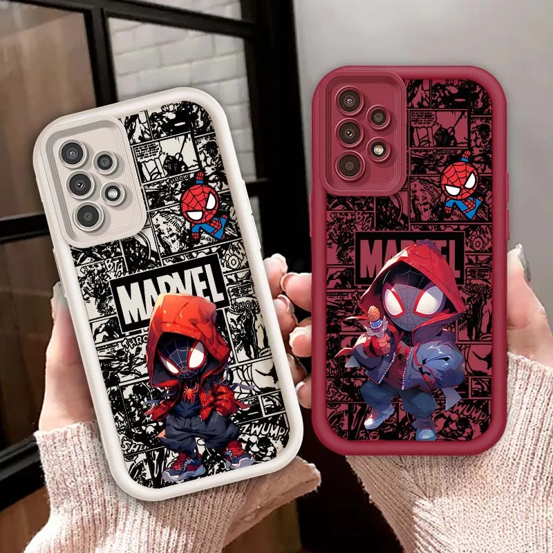 

Marvel Spider-Man Art Popular For Samsung A71 A52 A51 A34 A33 A22 A16 A15 A13 A04 A06 Note 20 Ultra 5G Eye Ladder Phone Case