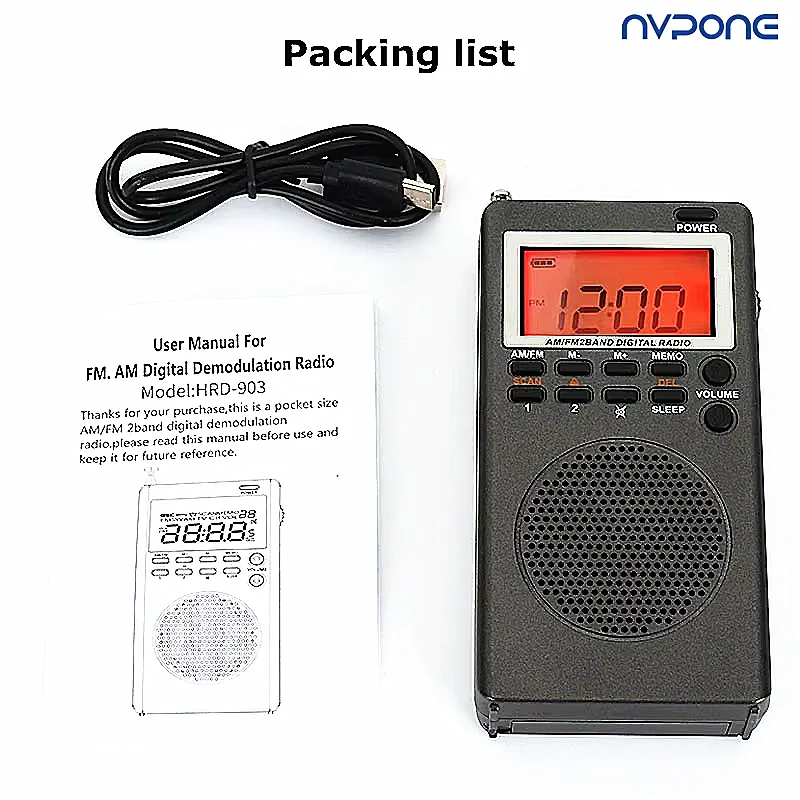 محمول صغير 9K/10K أجهزة الراديو استقبال المدمج في المتكلم FM AM راديو الخلفية HD شاشة عرض ساعة تنبيه النوم الموقت كبار السن هدية #1