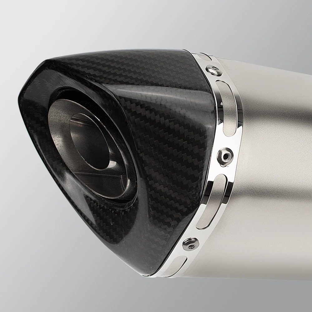 كاتم صوت عادم الدراجة النارية سهل الارتداء على الخط Akra Carbon Escape مع DB قاتل DB لـ Forza750 Nss750 ADV750 2017-2024