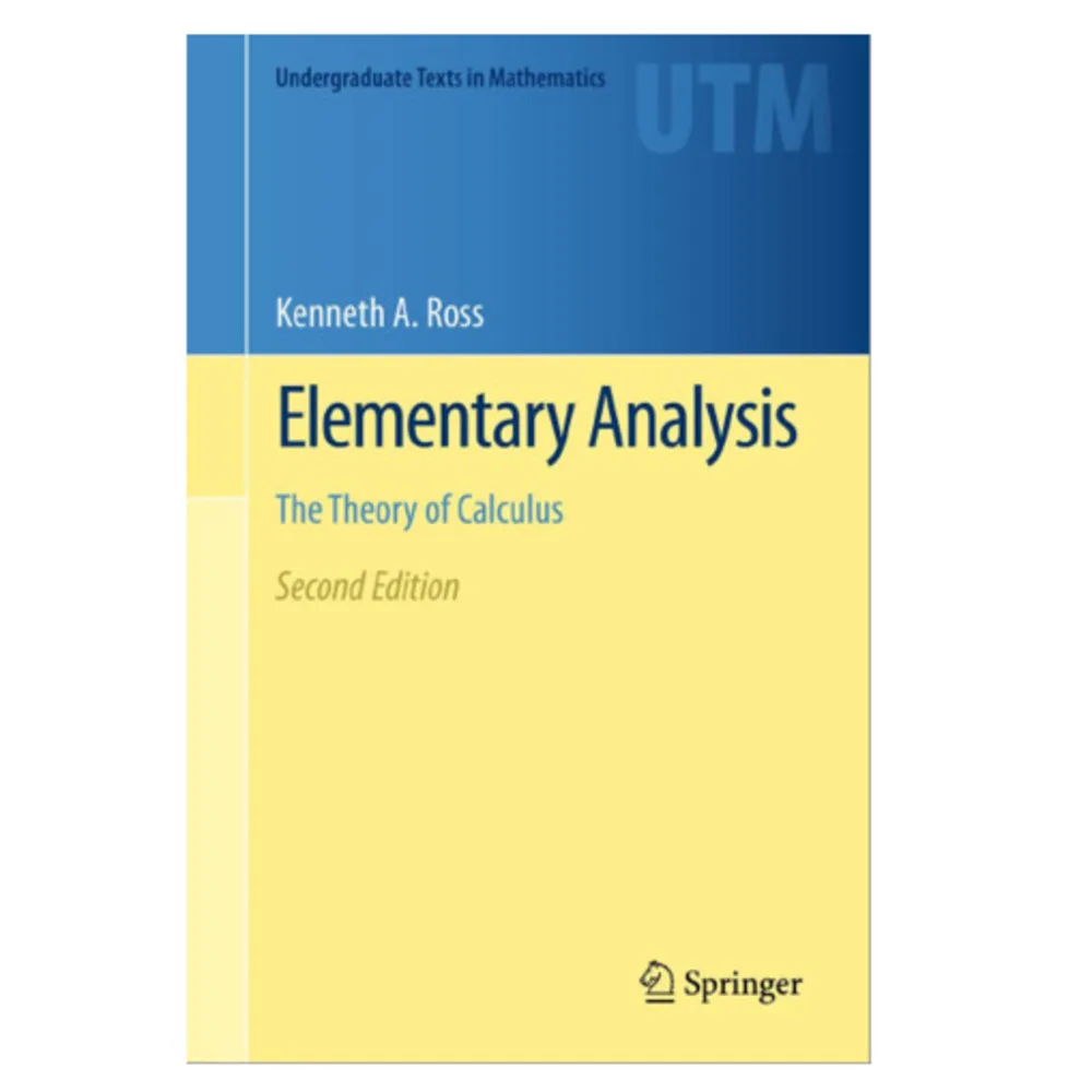 

Elementary Analysis The Theory Of Calculus