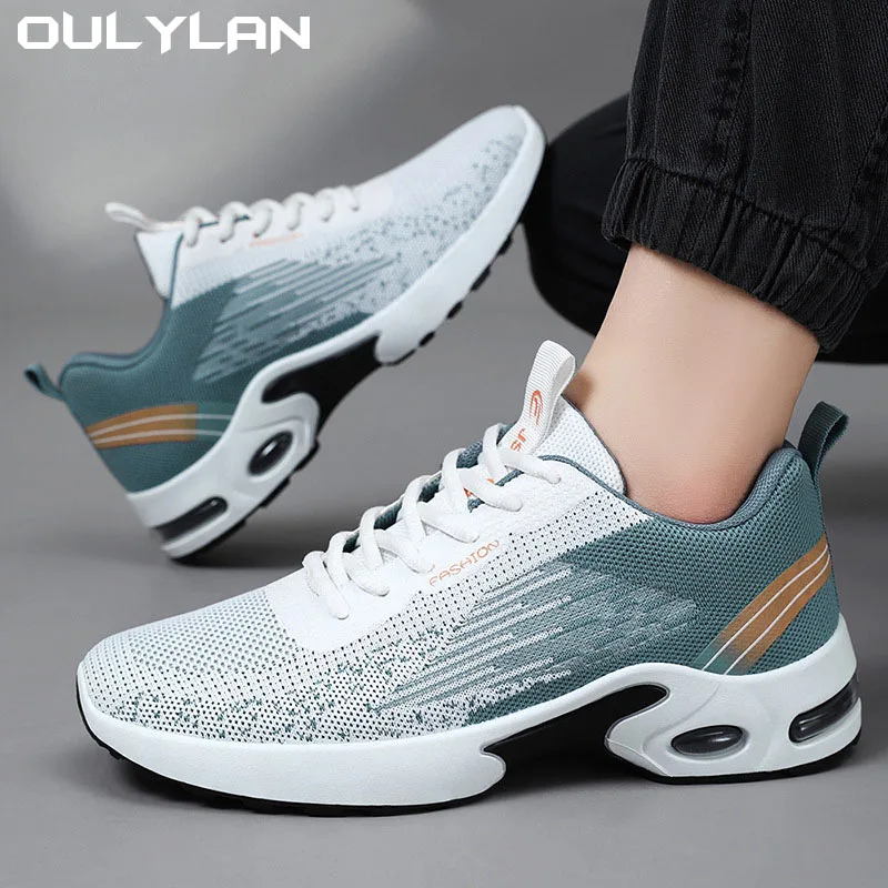 

Oulylan Men Sneakers Breathable Running Shoes for Men Comfortable Classic Casual Sports Shoes Man Soft Sole Tennis Shoe