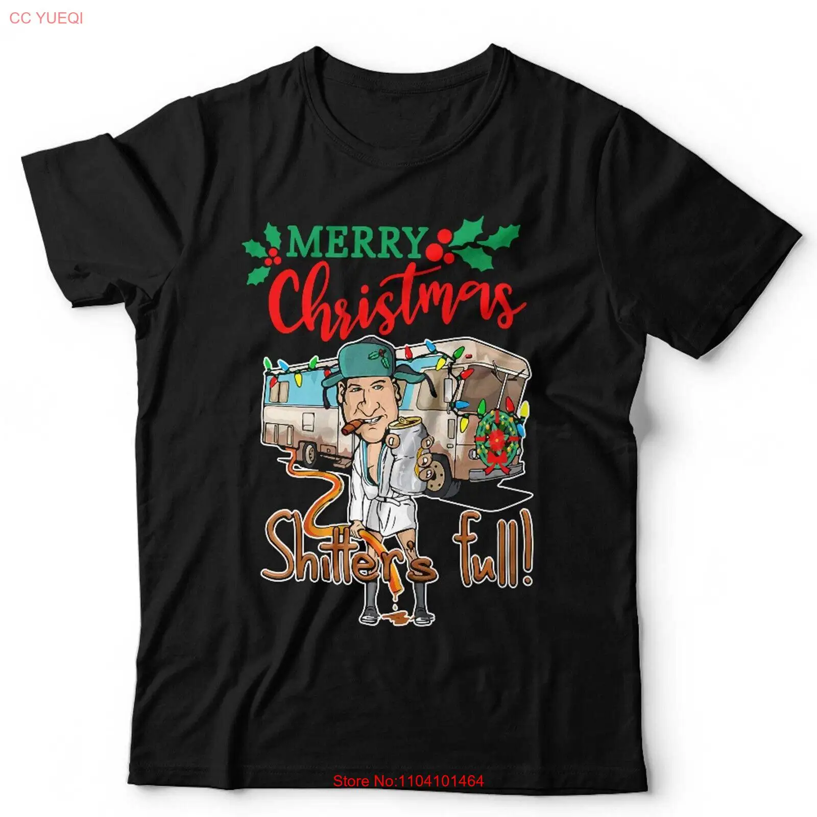 Merry Christmas Shitters Full Unisex Tshirt National Lampoons Cousin Eddie Funny