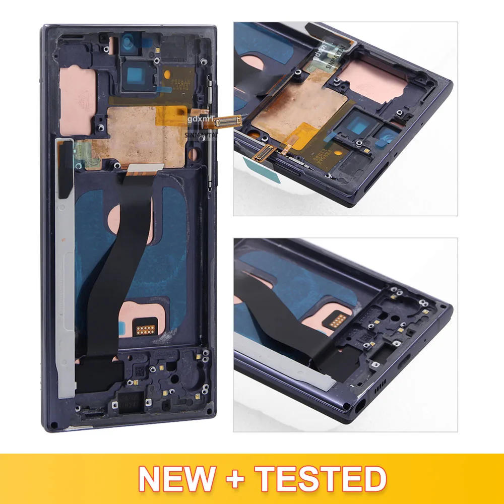 New TFT Display For Samsung Note 10 With Frame LCD Screen 6.3\