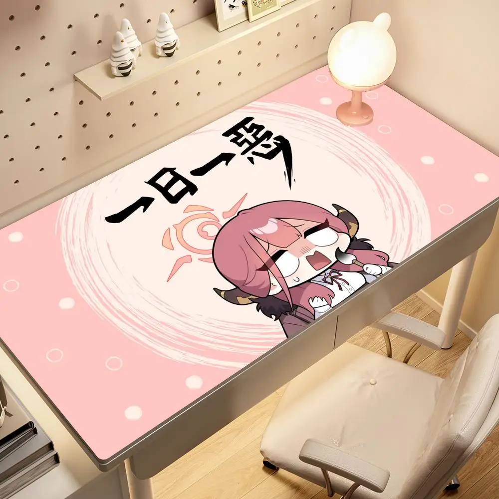 Rikuhachima Aru Anime Blue Archive For Large Size Gaming Mousepad Gamer Company Keyboard MouseMats Carpet Computer Mat
