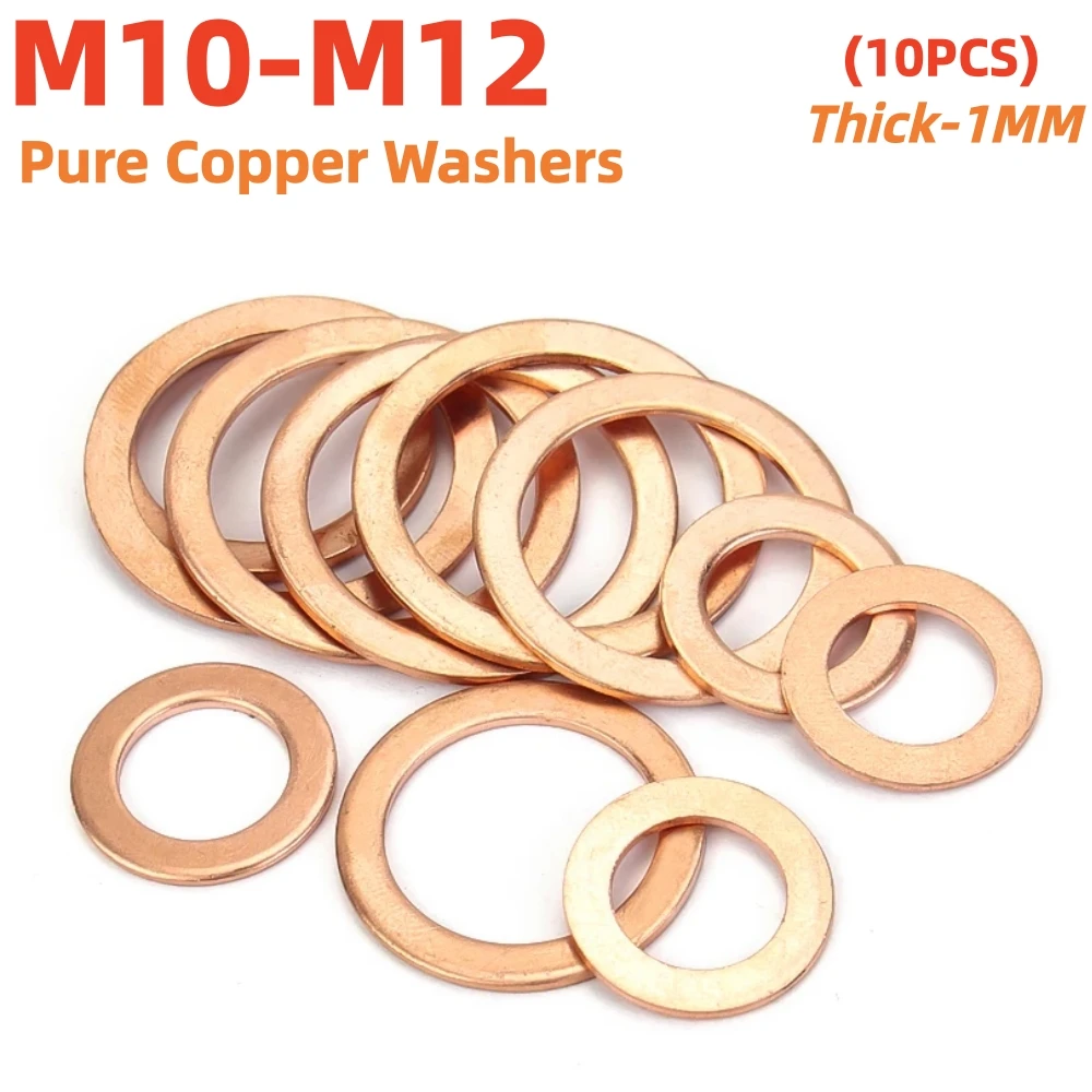 

M10 M11 M11.5 M12 Толщина 1 мм Твердая латунь Медь Плоская шайба Простая латунная прокладка Прокладка Кольцо Прокладка Круглая мезонная